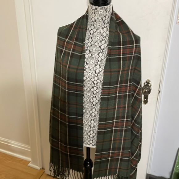 Furtalk & Hatiis Accessories - Furtalk & Hatiis tartan plaid scarf NIB